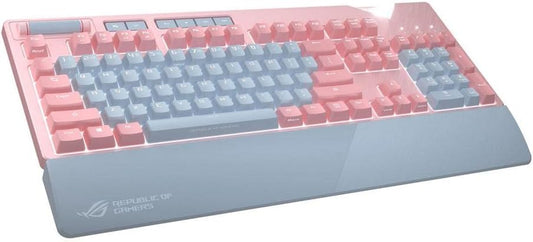 RGB Mechanical Gaming Keyboard - ROG Strix Flare Pnk Limited Edition (Cherry MX Red Switches) | Gaming Keyboard for PC | USB Pass-Through