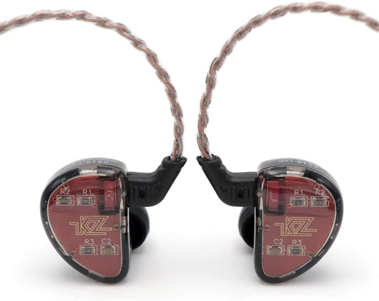 KZ AS10 5BA Hifi Stereo In-Ear Earphone High Resolution Earbud Headphone with 0.75Mm 2 Pin Cable, Five Balanced Armature Drivers, Noise Cancelling(Without Mic, Black)